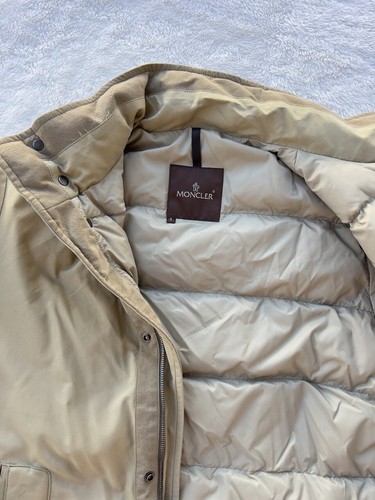 Moncler Women’s Puffer Coat Parka Jacket Beige Size 2 US M Vintage - Picture 6 of 16