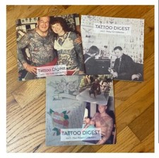 TATTOO DIGEST SET 1, 2  3 Vintage Photos Flash Paul Rogers, Pinky Yun, Nils T