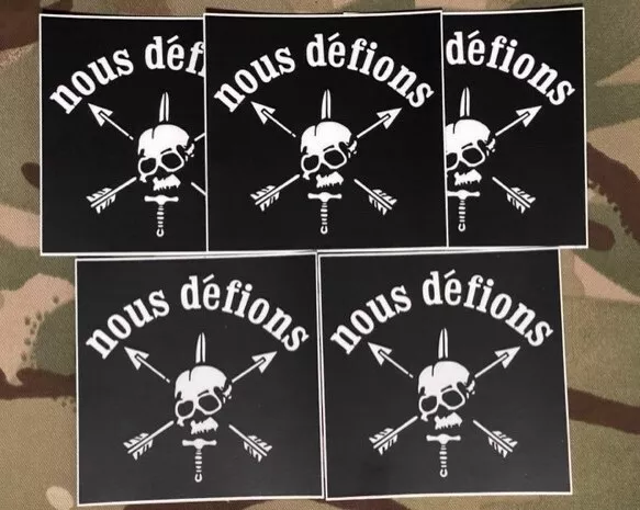 Special Forces 5-Sticker Set SFARTAETC Nous Defions Green Beret SF OD Vinyl
