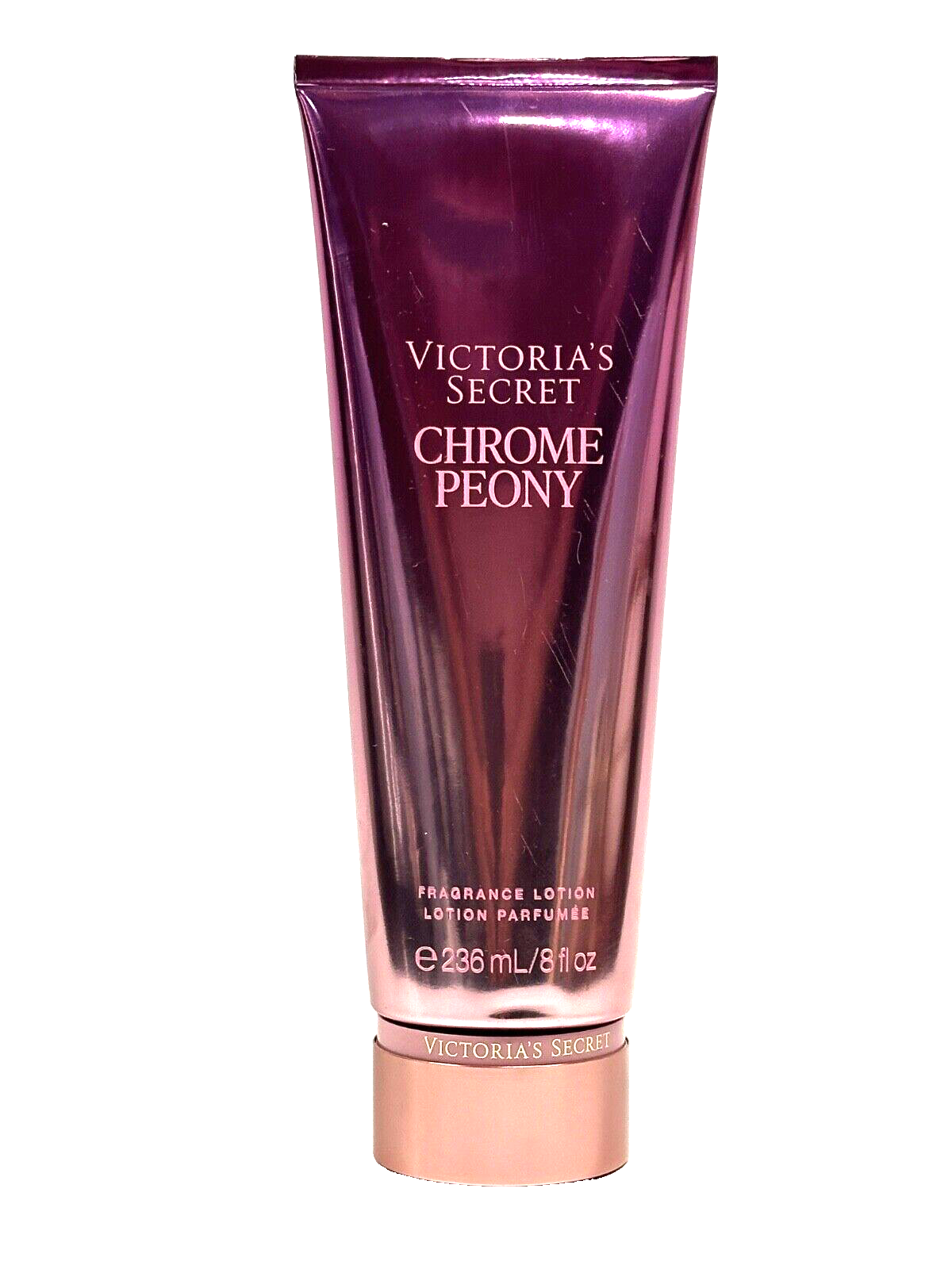NEW 1 VICTORIA'S SECRET CHROME PEONY FRAGRANCE LOTION 8 FL OZ RASPBERRY PEONY