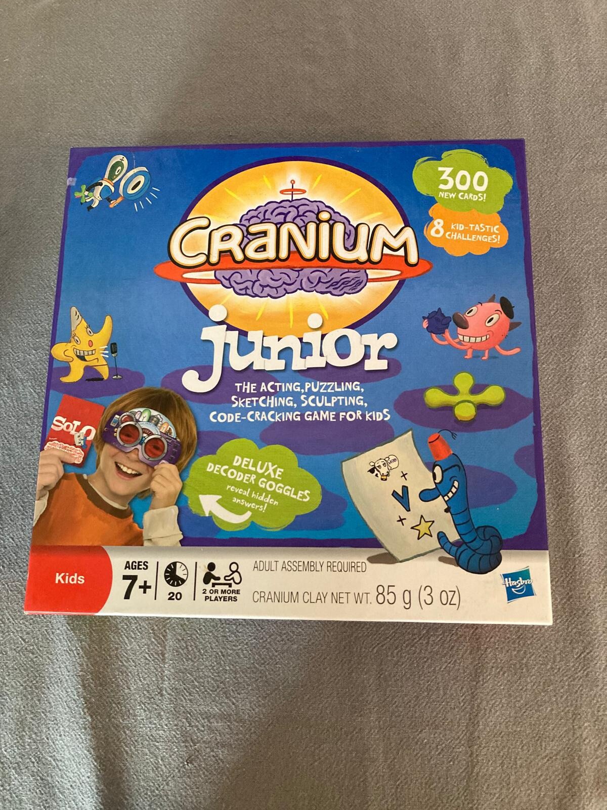 Cranium Junior Game By Hasbro Brand New 300 Cards 8 Challenges Goggles ...