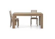 TAVOLO IN LEGNO ROVERE SEPPIA SPAZZOLATO, VARIE MISURE