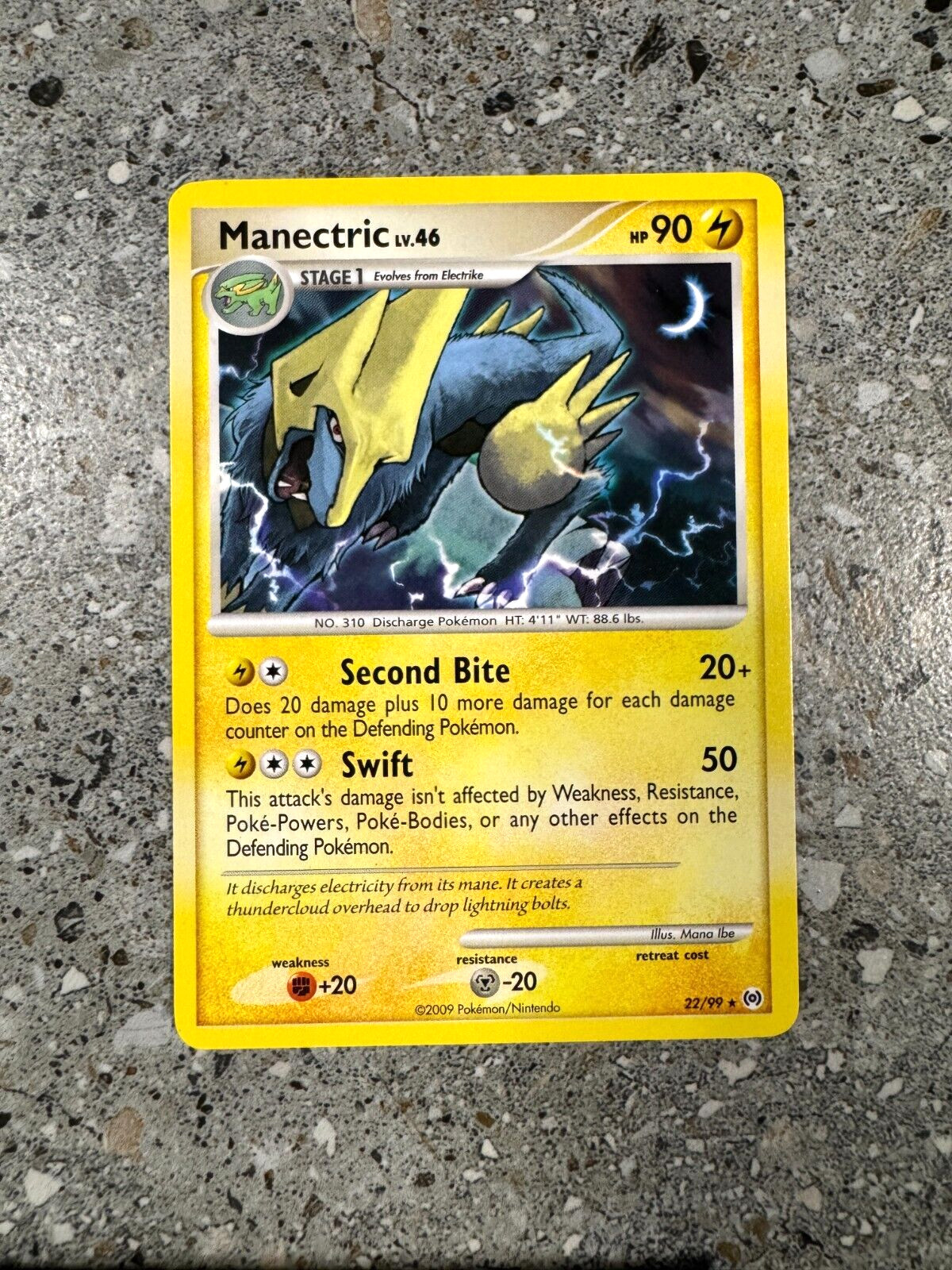 Pokemon TCG Cards Manectric 22/99 Platinum Arceus Rare NM