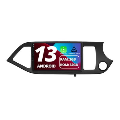 Kia Picanto 2011 bis 2016 Wireless CarPlay und Android Auto Kit 9 Zoll