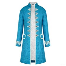 Men's Steampunk Vintage Tailcoat Jacket Gothic Victorian Frock Coat Uniform H...