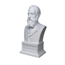 Alexander Graham Bell bust sculpture statue bookshelf decor busto