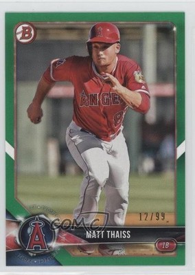 2018 Bowman Draft Green 12/99 Matt Thaiss #BD-166 3q5