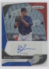 2020 Panini Prizm Rookie Red White & Blue 36/50 Bryan Abreu #RA-BA Auto 0c6