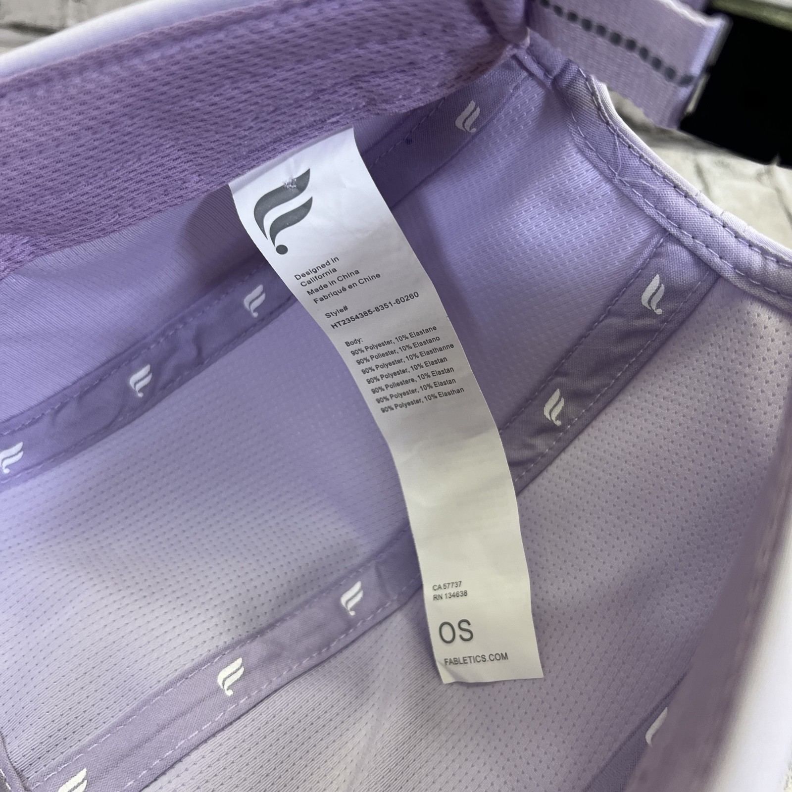 Fabletics Hat Cap Strap Back One Size Lavender Pu… - image 7