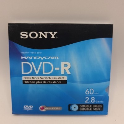 Sony DMR60DSR1HC 2.8GB Double Sided DVD-R, 1 DISC