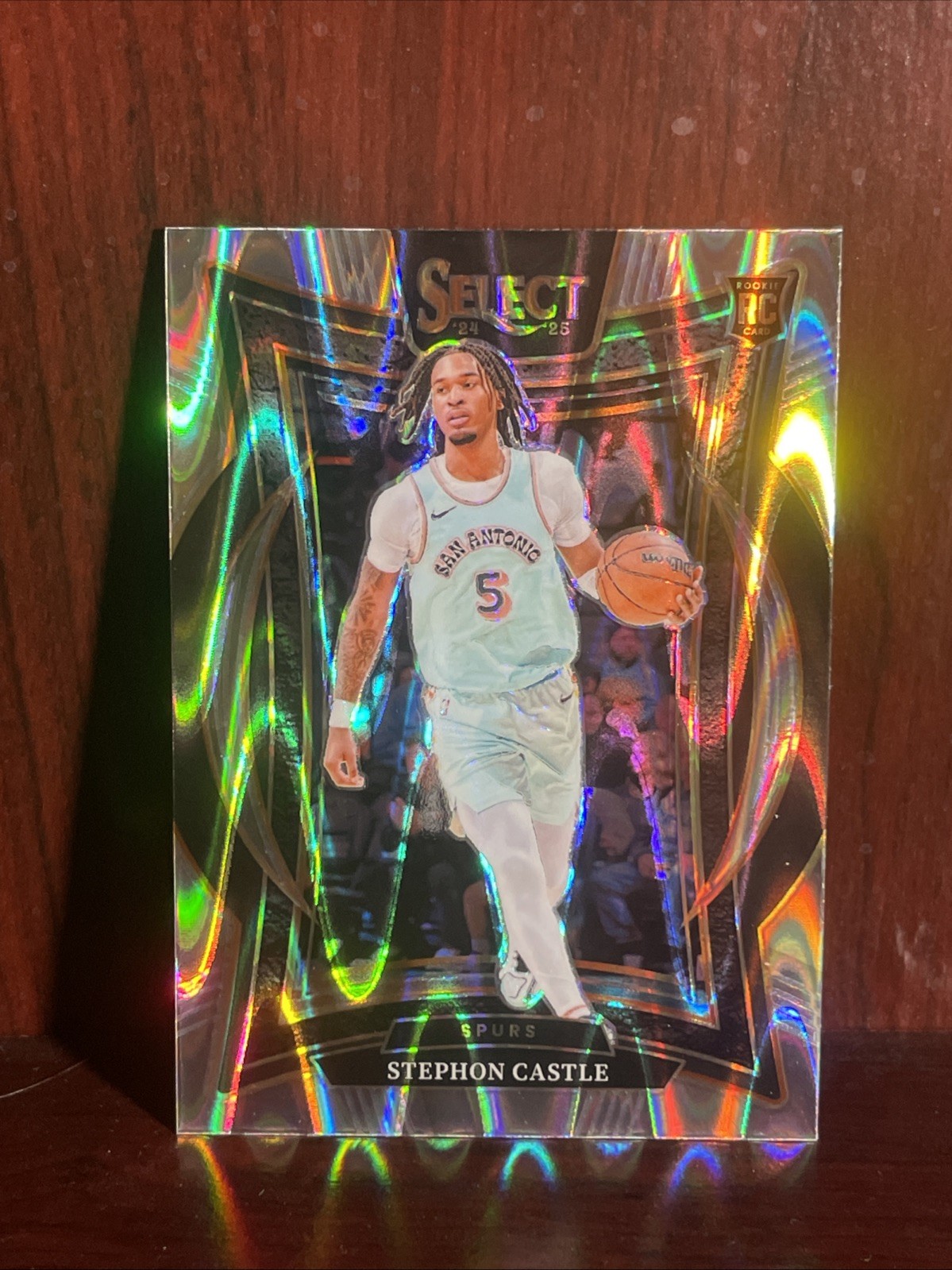 2024-25 Panini Select - Concourse Stephon Castle #72 Tectonic Prizm (RC)