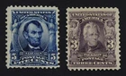 CKStamps: US Stamps Collection Scott#302 304 3c 5c Mint H OG