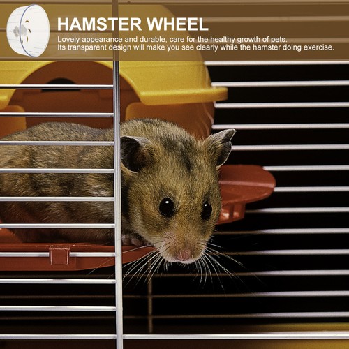 Rueda Silenciosa Rodillo Juguetes Hampster Hámster Ruedas Ejercicio Chinchilla - Imagen 3 de 12