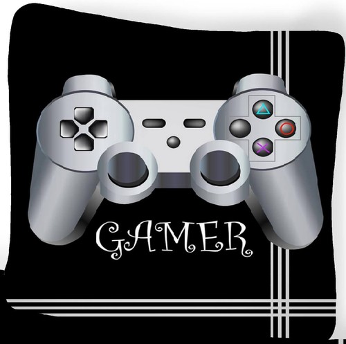 Gamer Bettwäsche-Set 135x200 80x80 Baumwolle Gaming Controller Zocker Bettzeug - Bild 2 von 5