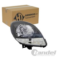 Diederichs Halogen Scheinwerfer Schwarz Rechts FüR Renault Kangoo | 4413784