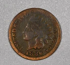 1886-P "Indian Head" Small-Cent Bronze Coin, Variety 1, Good
