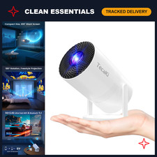 Portable Mini Projector with WiFi  Bluetooth, 1080P, Built-in Apps, 210  Rotati