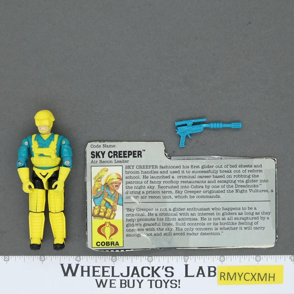 Sky Creeper V1 100% Complete G.I. Joe 1991 Hasbro Vintage Action Figure - Image 2 of 2