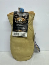 Wells Lamont Grips leather mens Medium Mitts Mittens Gloves NWT Thermofill Lined