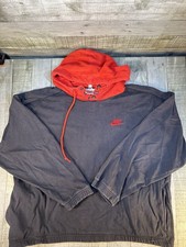 Vintage Nike 80s Snap Hood Pullover Hoodie Mens XL Embroidered Swoosh Rare