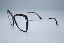 NEW TOM FORD TF 5882-B 005 SHINY BLACK GOLD AUTHENTIC EYEGLASSES FRAMES 55-15