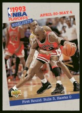 1993-94 Upper Deck #180 First Round Bulls 3, Hawks NBA Basketball