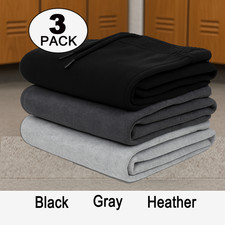 3pk Blue Ice Men's Modern Fit Heavyweight Classic Fleece Jogger Sweatpants B-C-H