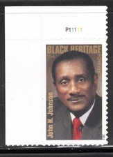 US Stamp Scott #4621, Forever, John Johnson, Black Heritage, Plate # Single, MNH