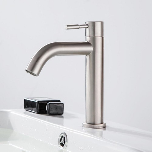 High Quality Basin Faucet Sink Tap Bathroom Faucet Cold Water Deck Mounted - Picture 2 of 12
