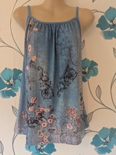 Women's Ladies Blue Boho Print