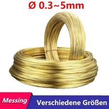 1- Alambre de latón suave Ø 0,3-5 mm sin barniz alambre de manualidades en blanco para modelos artesanales