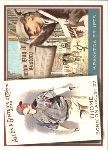 2010 Topps Allen and Ginter This Day in History #TDH38 Jim Thome - BB
