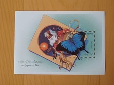 Burkina Faso 1500f Papillon & Noël MNH neuf Bloc-Feuillet BF 75 1998