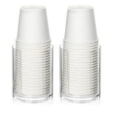 Mouthwash Cups Holder, Bathroom Dispenser, Small Disposable Paper Cup Tray