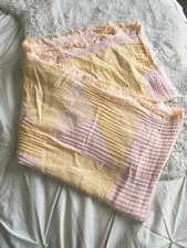 Boho Cotton Gauze Scarf Pink Peach Oversized Lightweight Shawl Wrap