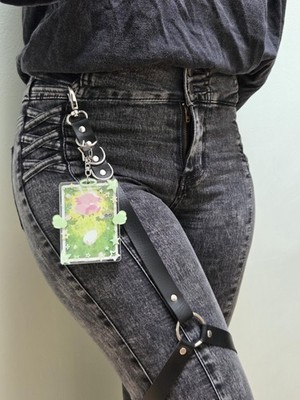 Chansey Punk Beingeschirr | Kunstleder Gürtel-zu-Oberschenkelgurt Accessoire