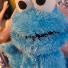Sesame Street Cookie Monster Blue Plush Stuffed Animal Small 6-14in Retired 2012