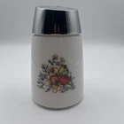Vintage 1959 Drip Cut Starline Vegetable & Herb Milk Glass Sugar Dispenser