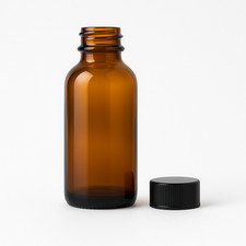 4 oz Amber Glass Bottle with Caps Great for Essential Oil and Perfumes