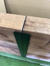 SLEEPER RETAINER POSTS - STEEL GALVANISED PLATE THEN BLACK POWDER COATED FINISH