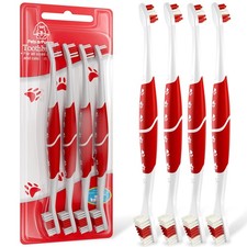 Pet Toothbrush for Dogs, Cats with Soft Bristles - Easy Teeth Cleaning Dent...