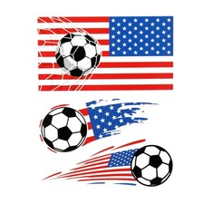 20 Sheets Temporary Tattoos American Flag USA World Cup 2026