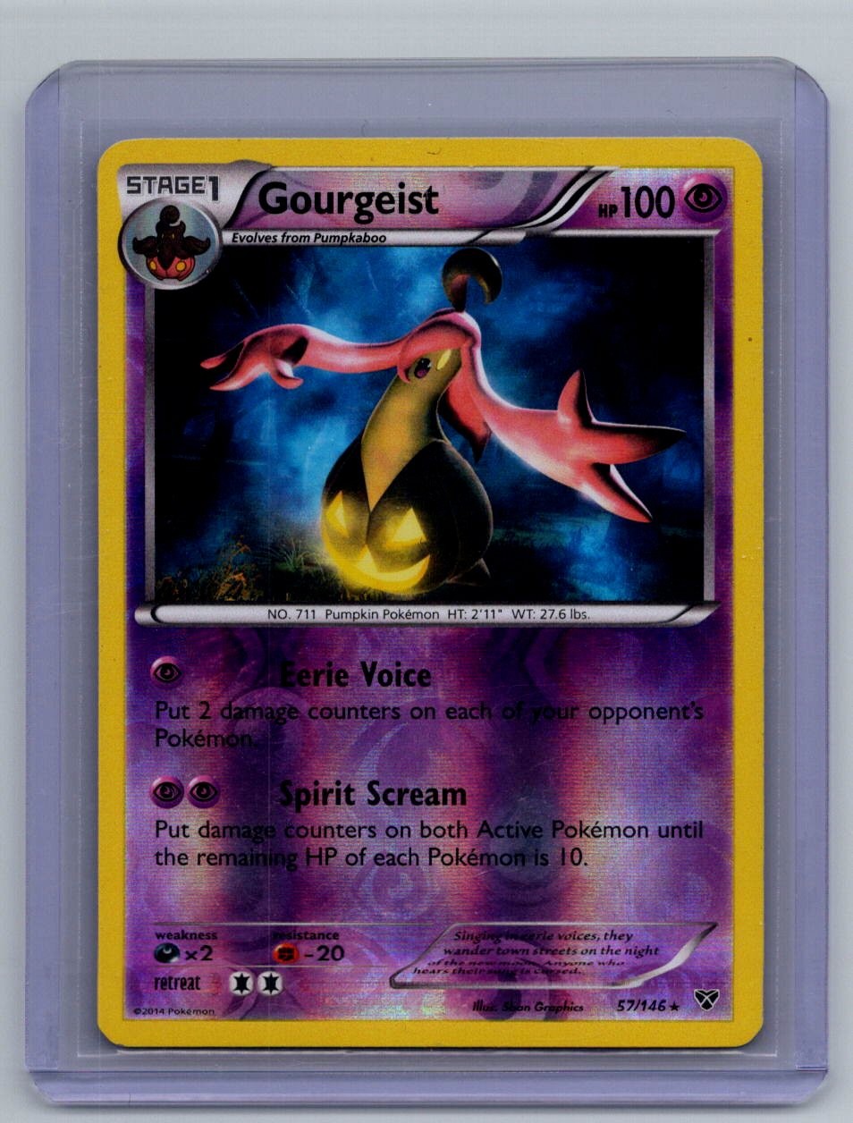 POKEMON Gourgeist #2/30 REVERSE FOIL
