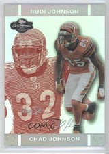 2007 Topps Co-Signers Red Changing Faces Hyper Silver /150 Chad Johnson Rudi 0b5