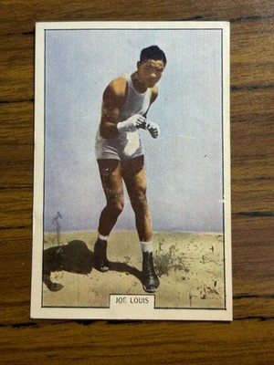 1939 The Timaru Milling Co Ltd  Series No 28 Joe Louis Boxing Card Rare!
