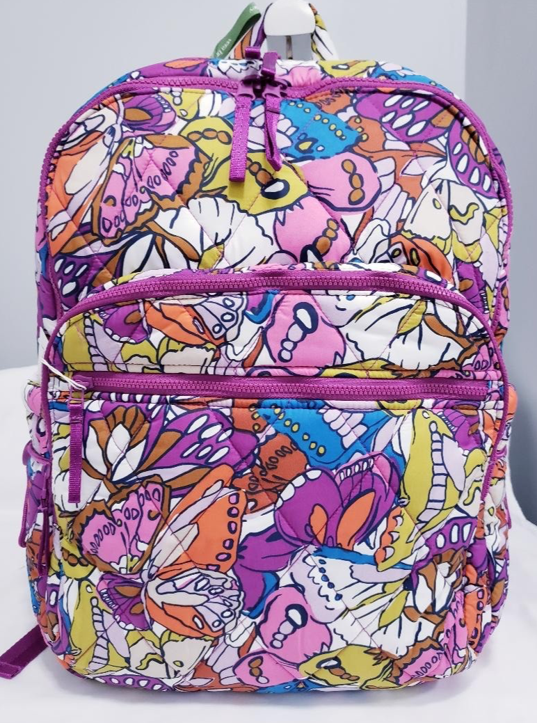 Vera Bradley Large Bancroft Backpack Featherweight Flutter 