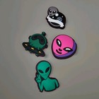 Lot Of 4 SPACE ALIEN,  Spaceship, Area 51, Collectors, Croc Charm  Fun New (#13) — photo 1