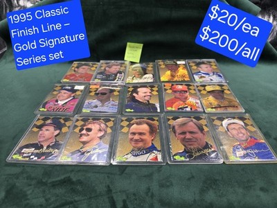 1995 Classic Finish Line NASCAR Gold Signature Series 12/20 Earnhardt Gordon