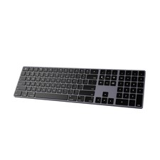 Bluetooth Slim Keyboard for Mac, Aluminum Rechargeable Keyboard Wireless, Low...