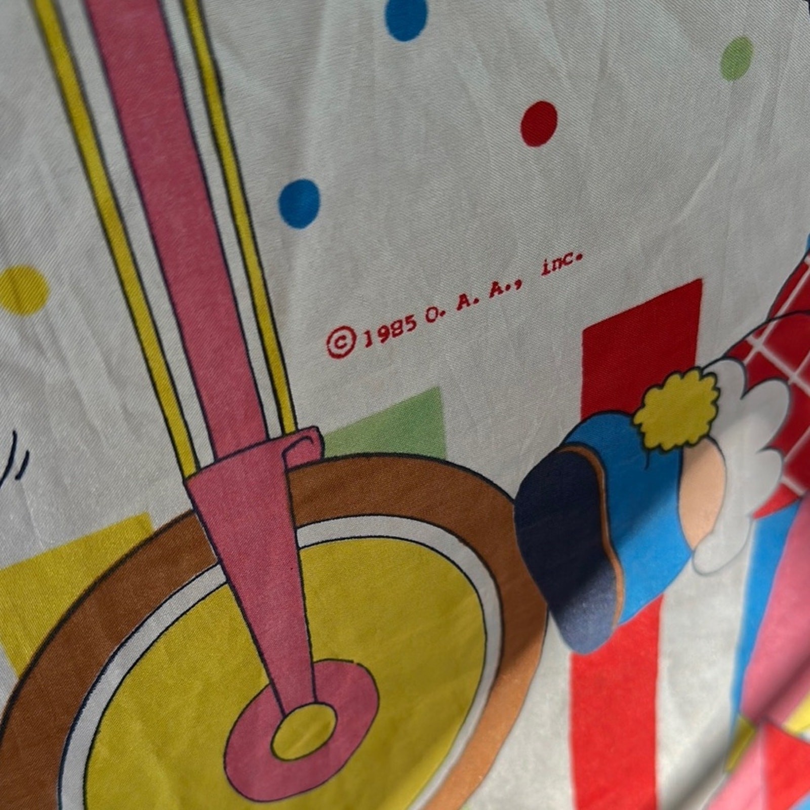 VINTAGE cabbage patch boll Colorful Circus bed Tent 1985